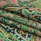 1 Yard Black and Green Paisley Cotton Voile Hippy Shake Print Lightweight Fabric